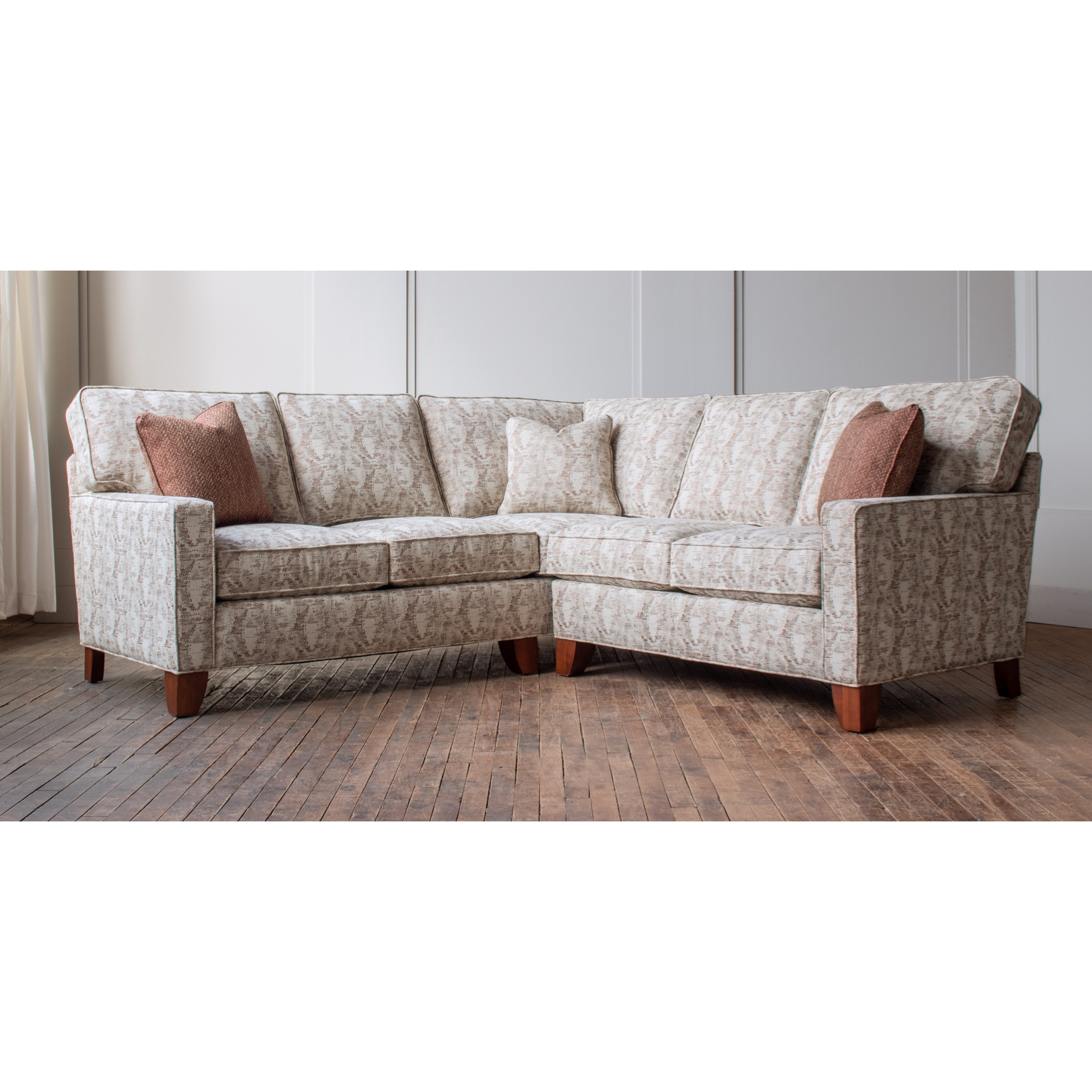 Hallagan Furniture Madison Customizable Sectional with Track Arms